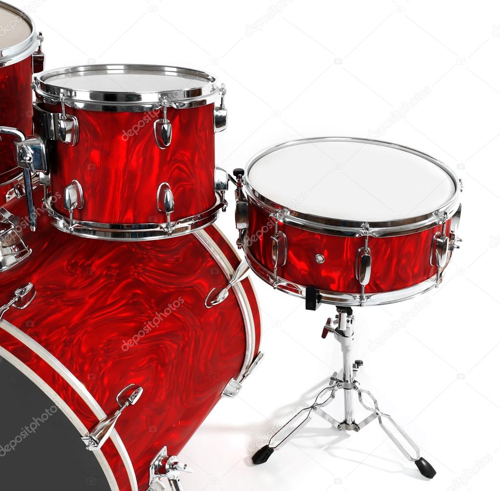 Set of red drums