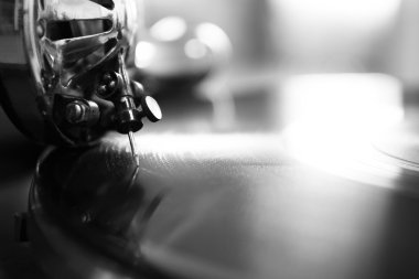 Eski gramofon portre