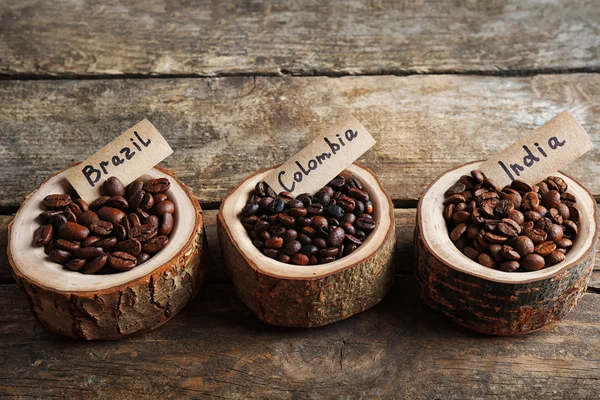 Colección de granos de café — Foto de Stock