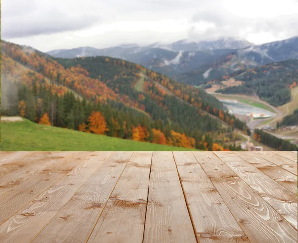 Fondo de naturaleza con suelo de madera —  Fotos de Stock