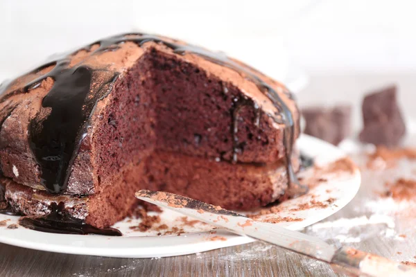 Pastel de chocolate casero —  Fotos de Stock