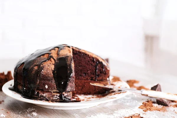 Pastel de chocolate casero —  Fotos de Stock