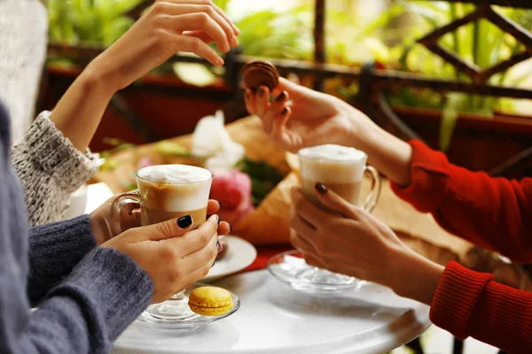 Women meeting in cafe