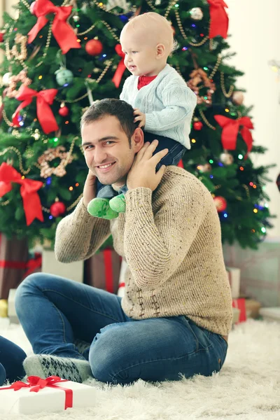 Feliz padre e hijo — Foto de Stock