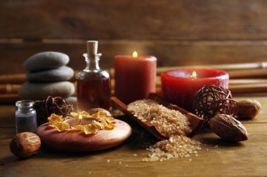 Dekore edilmiş Colourful relax ahşap arka plan sette