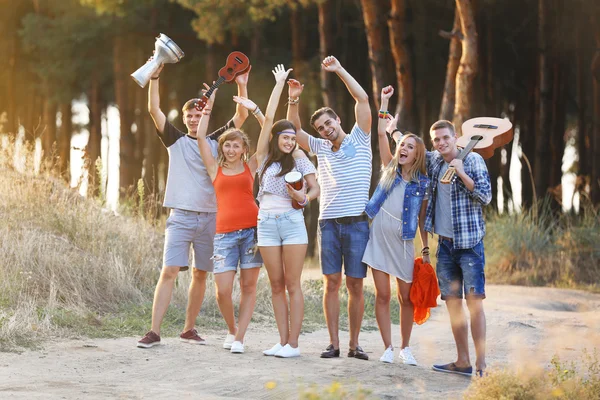 Happy vänner ha kul — Stockfoto