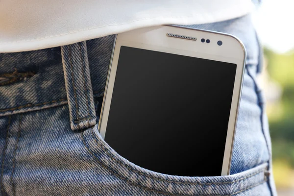 흰색 스마트 휴대 전화 — 스톡 사진