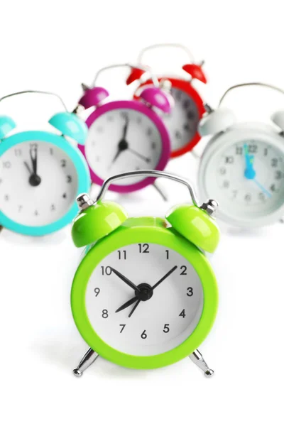 Group of alarm clocks — Stock Photo, Image