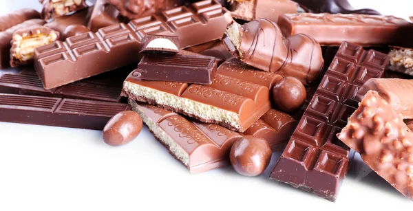 Tablo, çikolata karışımı yakın çekim — Stok fotoğraf