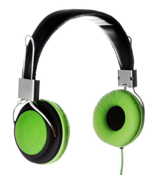 Paar grün-schwarze Kopfhörer — Stockfoto