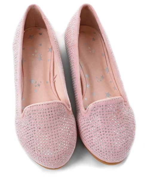 Glanzende roze schoenen — Stockfoto