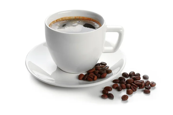 Bir fincan lezzetli kahve. — Stok fotoğraf