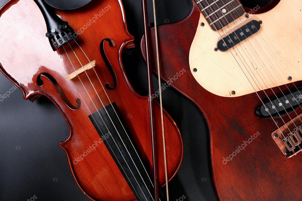Resultado de imagen de VIOLÍN Y GUITARRA ELÉCTRICA