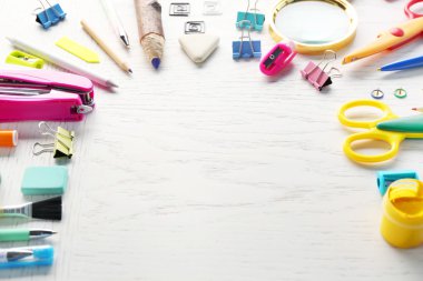 ofis malzemeleri yakın çekim 