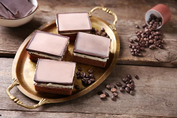 Läckra choklad brownie — Stockfoto