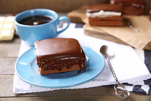 Heerlijke chocolade brownie — Stockfoto