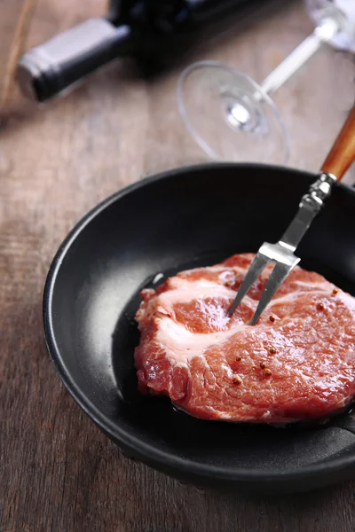 Steak de bœuf marbré — Photo