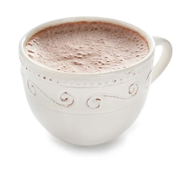 Біла чашка какао — стокове фото