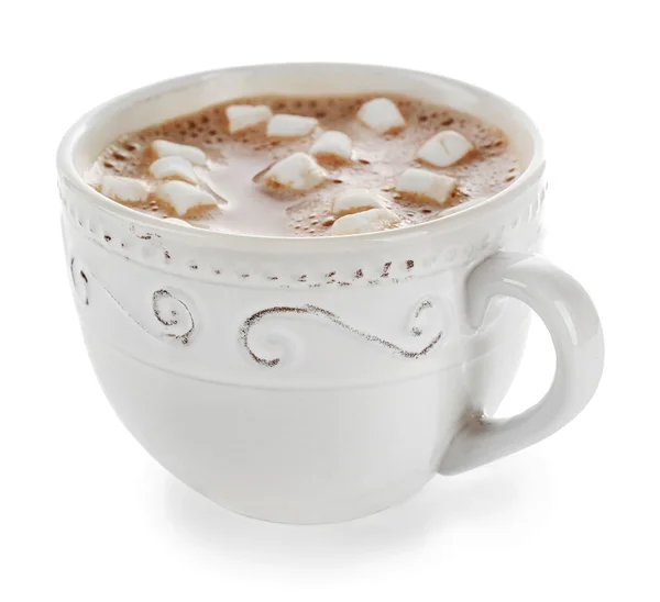 White cup of cacao — Stock Photo, Image