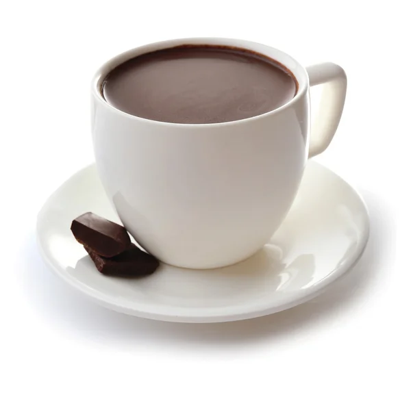 Weiße Tasse Kakao — Stockfoto