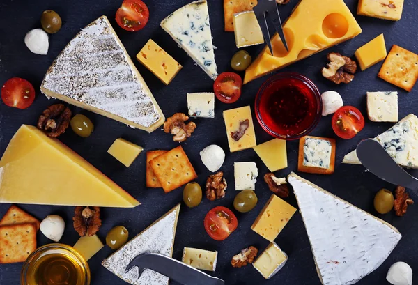 Cheese for tasting closeup — Stok fotoğraf