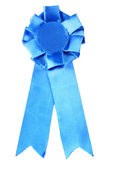 Blue award ribbon — Stock Photo, Image