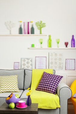 Modern oturma odası.