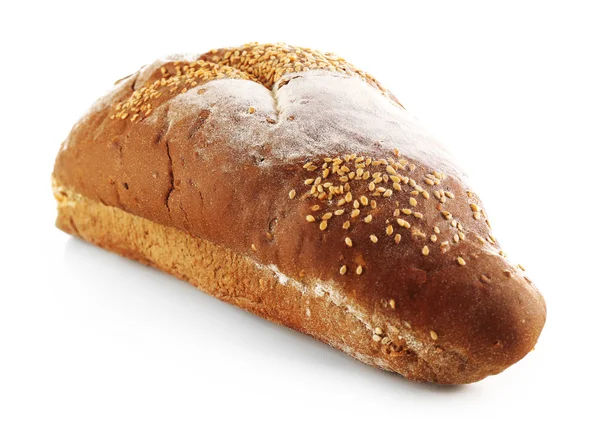 Brood geïsoleerd op wit — Stockfoto