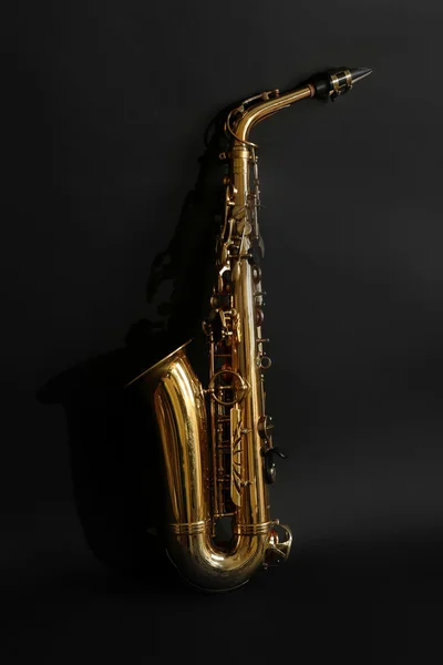 Beautiful golden saxophone — Stock Photo, Image