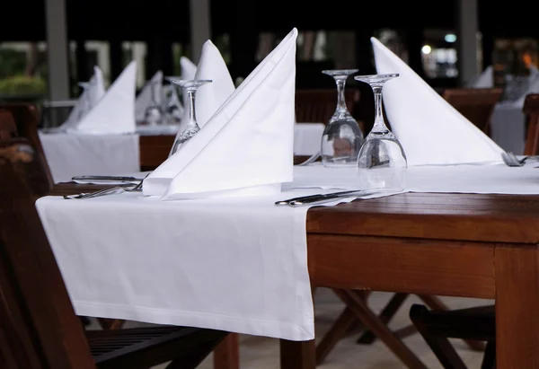 Served table in restaurant — Stock Photo, Image