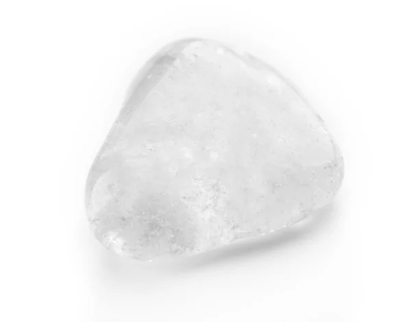 Cristal de rocha isolado sobre fundo branco — Fotografia de Stock
