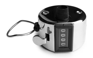 beyaz izole kronometre 