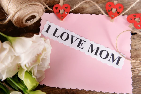 Cartão de parabéns para o dia da mãe — Fotografia de Stock