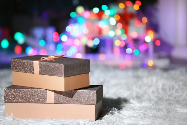 Scatole regalo di Natale — Foto Stock