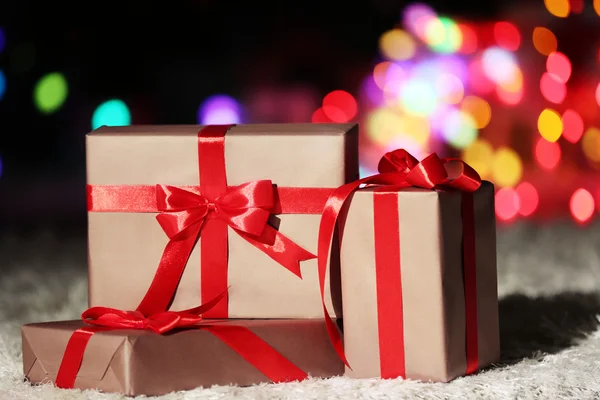 Scatole regalo di Natale — Foto Stock