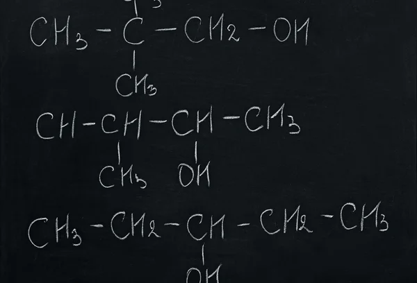 Schoolbord met formules — Stockfoto