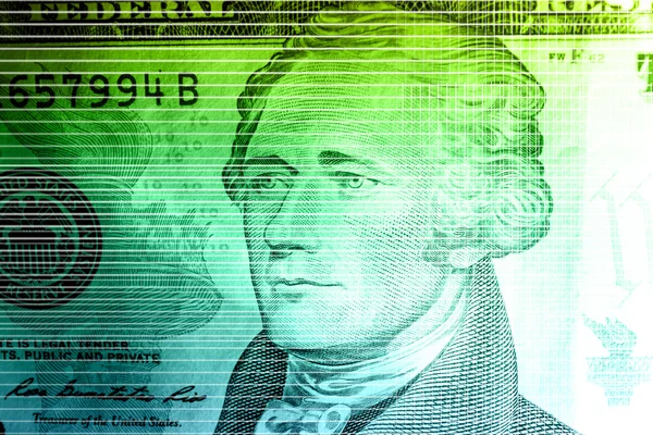 Colorful Dollar face — Stock Photo, Image