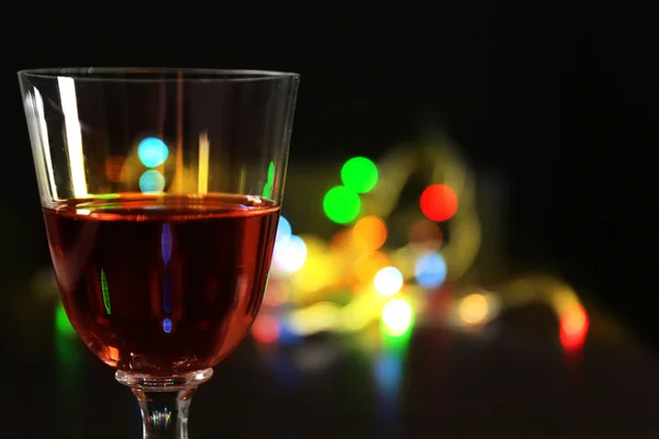 Bicchiere di vino con bokeh — Foto Stock