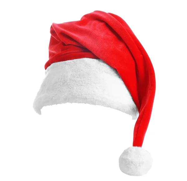 Красная шляпа Санта-Клауса — стоковое фото