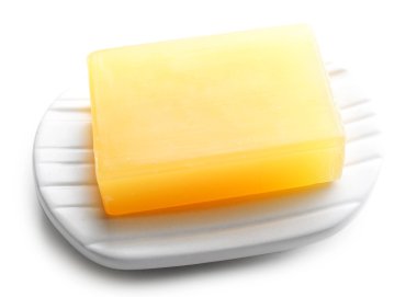 İzole bir çanak sabun 