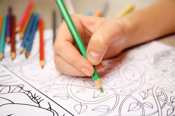 Adult antistress colouring book — Stock Photo, Image