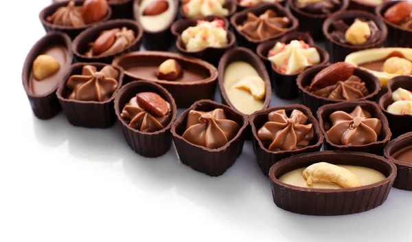 Chocolade snoep geïsoleerd op wit — Stockfoto