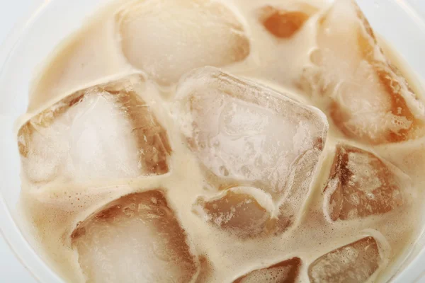 Zmrzlinový pohár kávu, close-up — Stock fotografie