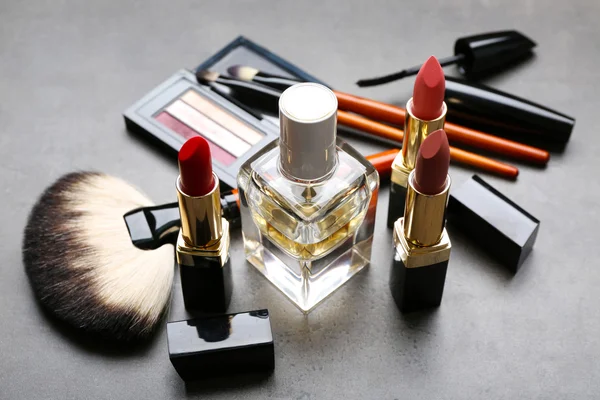 Cosmetics on dark background — Stock Photo, Image