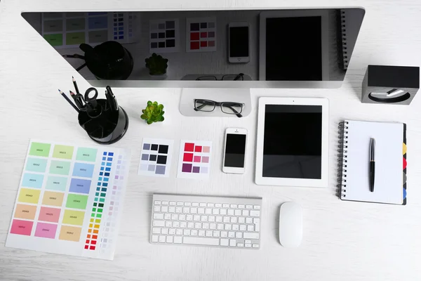 Working place of designe — Stock Photo, Image