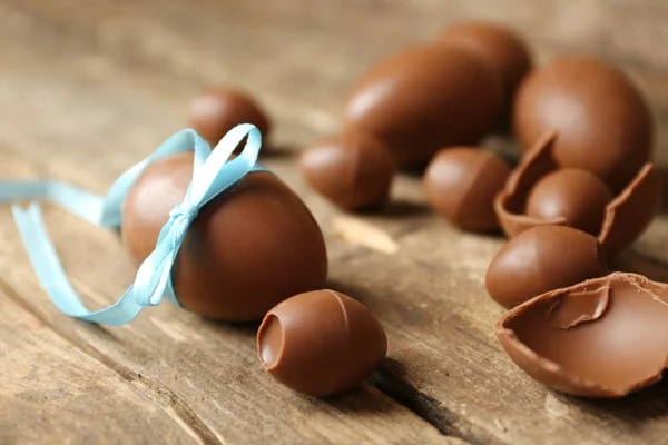 Chokolade påskeæg - Stock-foto