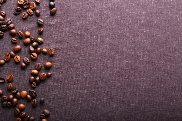 Roasted coffee grains, close-up — Stock Photo, Image