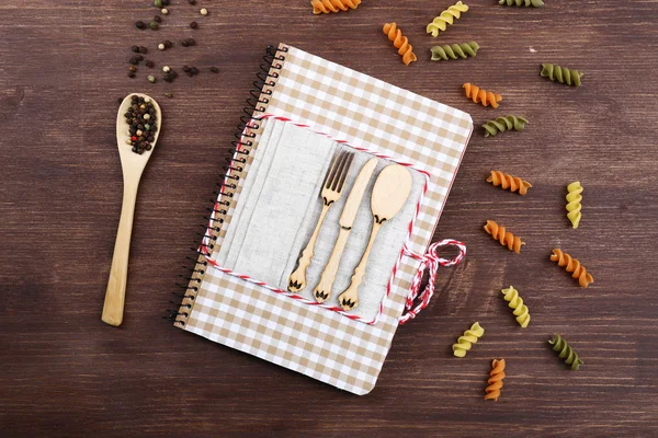 Decorated cook book — Stock Photo, Image