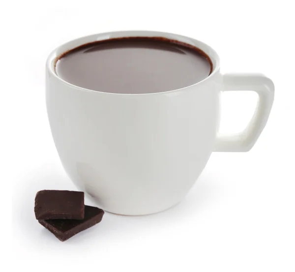 White cup of cacao — Stock Photo, Image