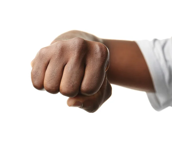 Ludzką ręką na białym tle — Zdjęcie stockowe